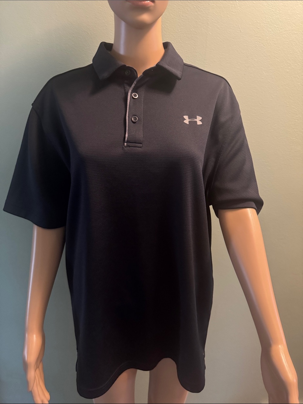 Under Armour Navy Blue Men’s Polo with Contrast Logo